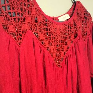 Umgee XL Red knit top dress